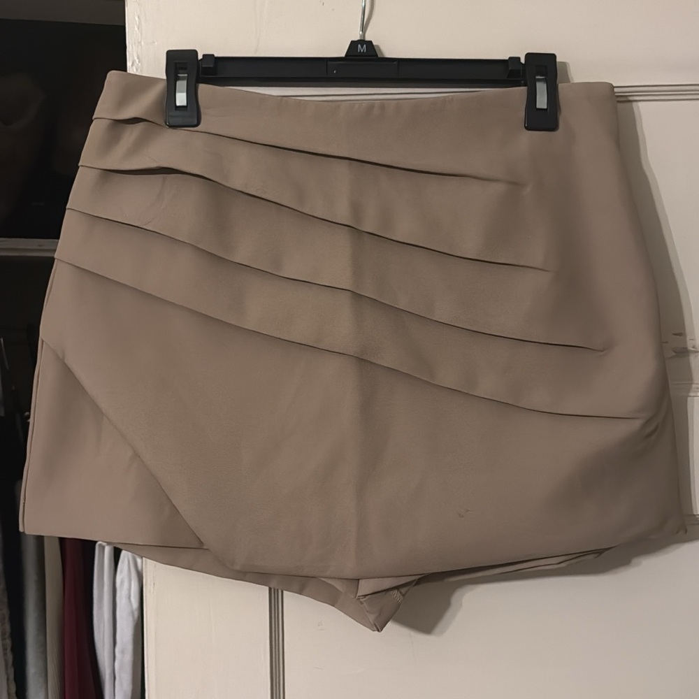 Tan Layered Skort